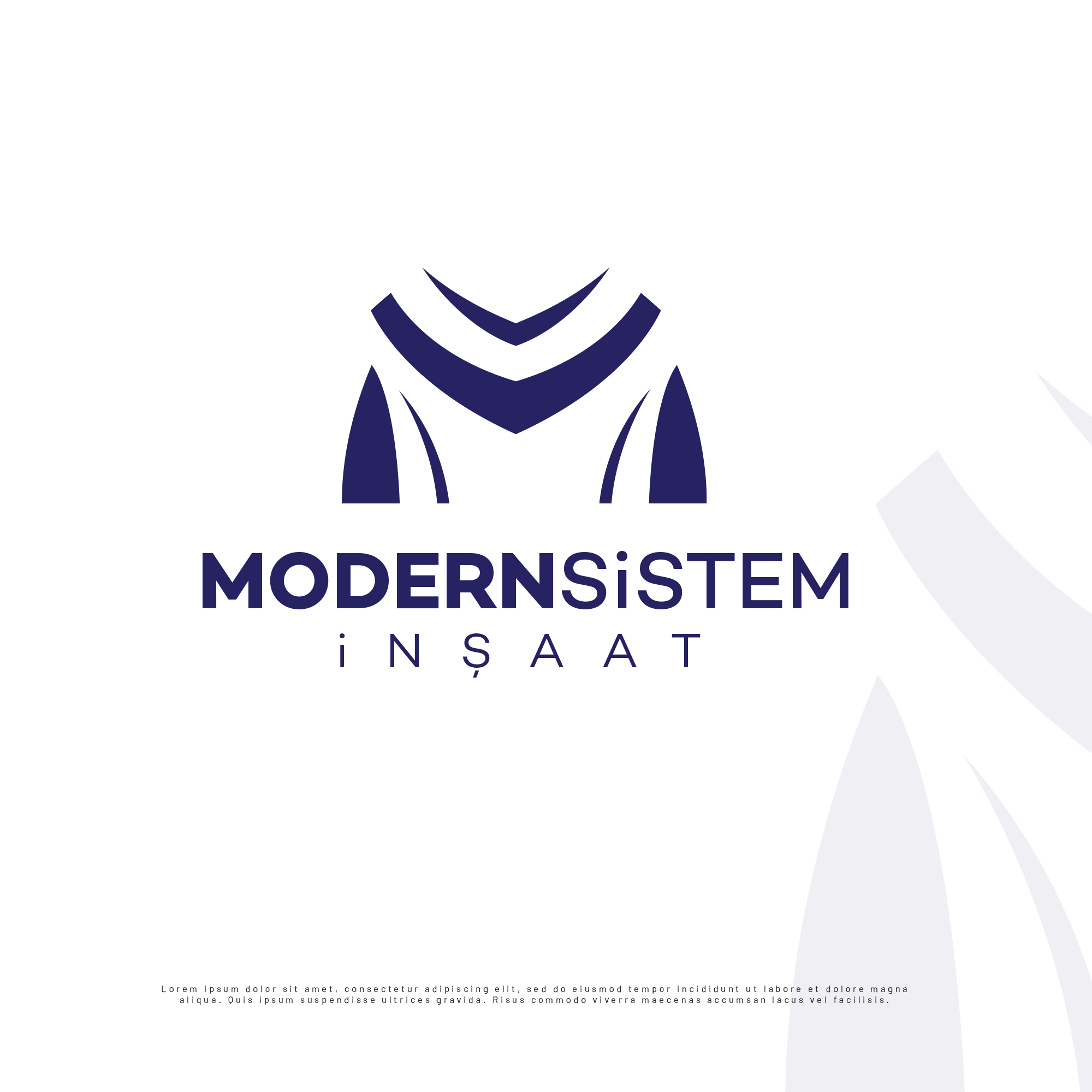 MODERN SİSTEM İNŞAAT Şirketi için LOGO
